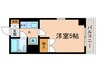 ビュ－フラット稲毛 1Kの間取り