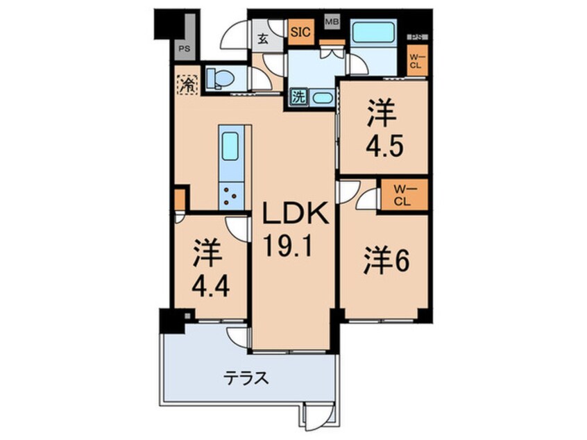 間取図 オアーゼ文京大塚