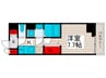 スアヴィス谷在家 1Kの間取り