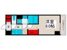 スアヴィス谷在家 1Kの間取り