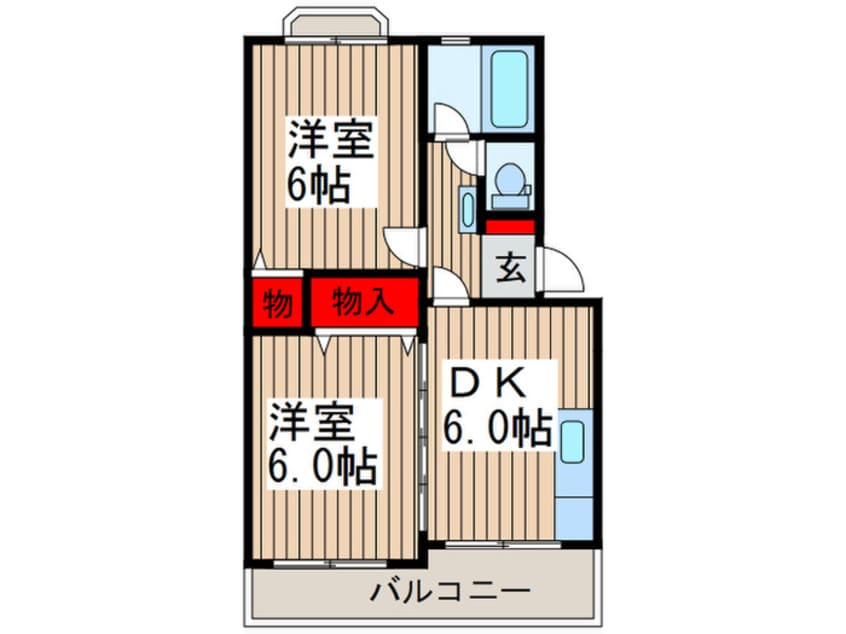 間取図 塚越パークハイツ