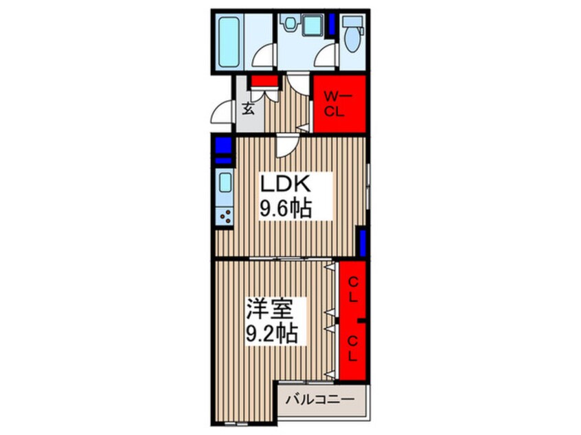 間取図 メアヌイ北戸田