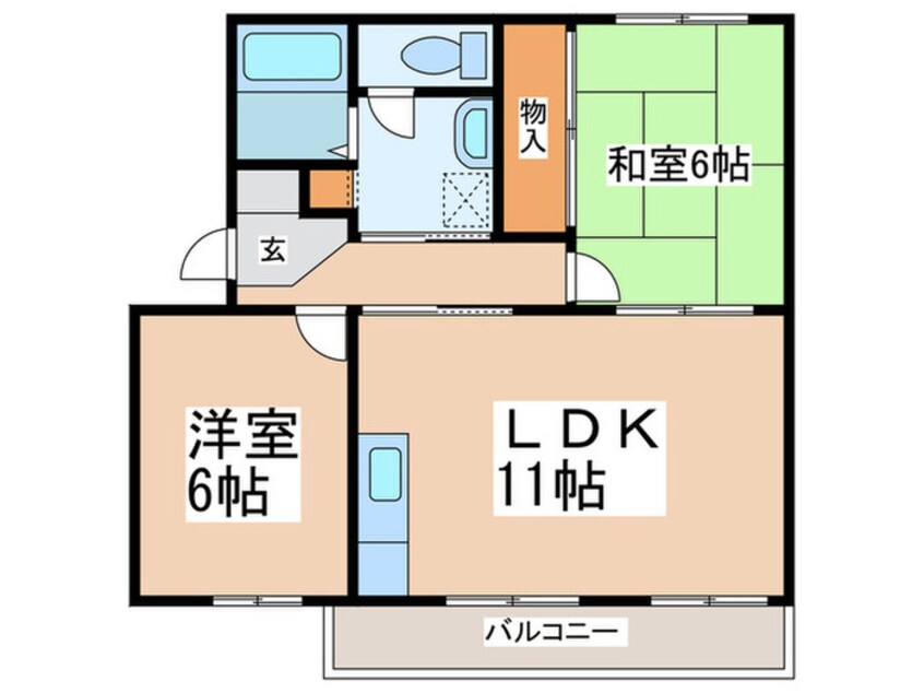 間取図 ポプラヶ丘コープ５号棟