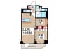 クレストコート錦糸町 2LDKの間取り
