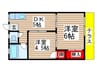 第７長栄マンション 2DKの間取り