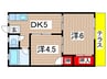 第７長栄マンション 2DKの間取り