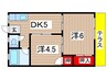 第７長栄マンション 2DKの間取り