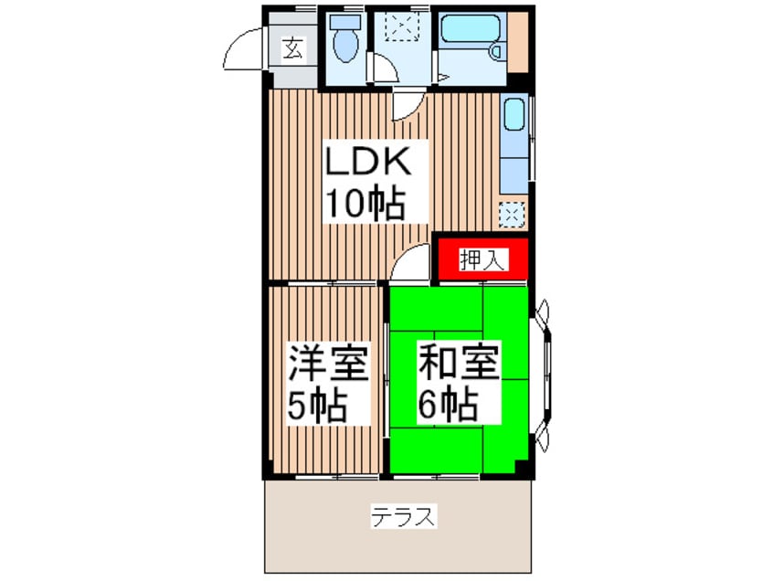 間取図 ドミール与野