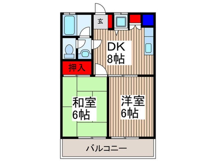 間取り図 ビュ－ハイムＦＵＪＩ