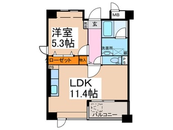 間取図 パリセ－ズ