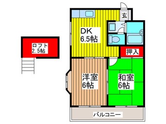 間取図 ビュ－ハイツ与野