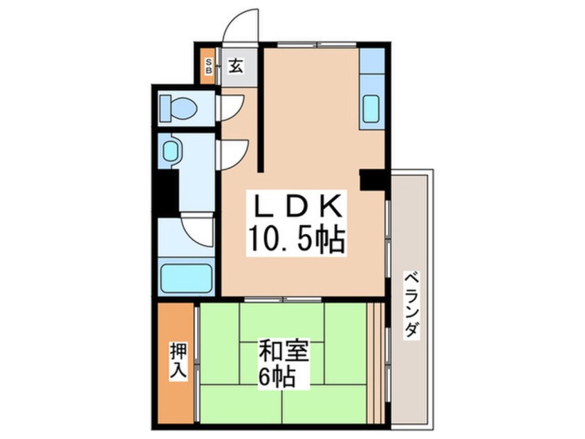 間取図 サン・シモヤマ