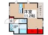 ベルメゾン小金原 1Rの間取り