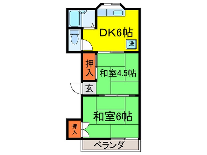 間取り図 第六三上コ－ポ