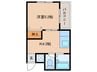 吉田レジデンス 1Kの間取り