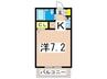 石黒レジデンス 1Kの間取り