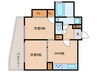 パルセゾン 2DKの間取り