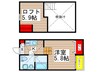 サヴォイア 1Kの間取り