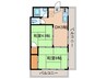 美津穂マンション 2DKの間取り