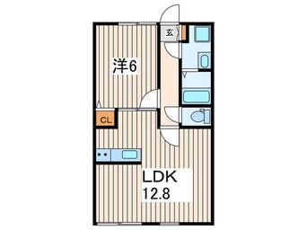 間取図 クレシア西谷