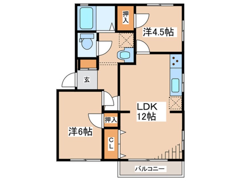 間取図 コ－ポラス小川