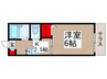センチュリ－グロ－ス 1Kの間取り