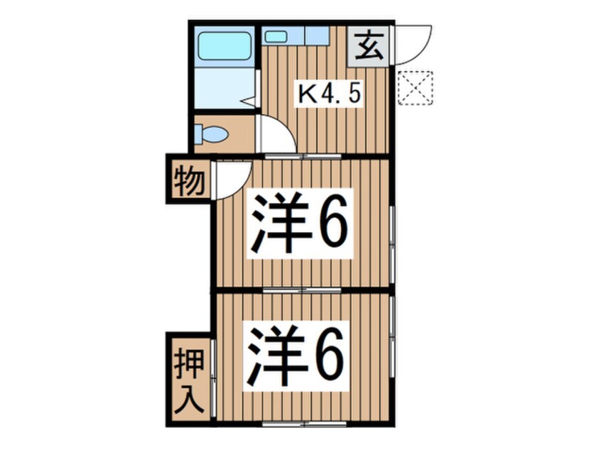 間取図 コーポサチＡ