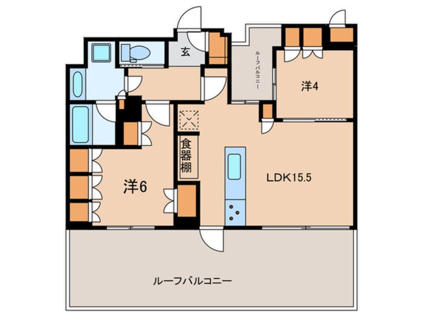 間取図 イニシアイオ武蔵小山(505)