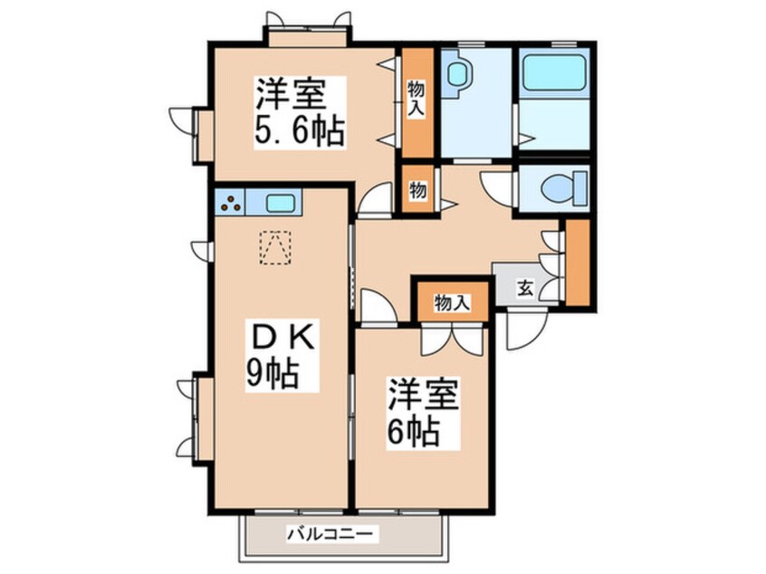 間取図 グランパルクＤ