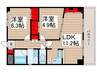 カーサ・ドルチェ 2LDKの間取り
