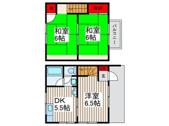 間取図 テラスハウス橋本