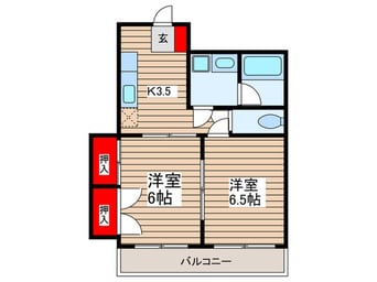 間取図 ＣＨＥＲＲＹ　ＰＡＲＡＣＥ