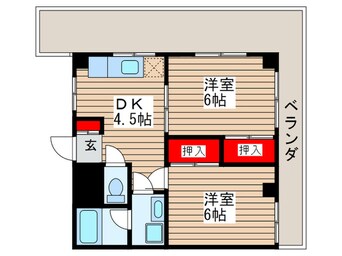 間取図 ＣＨＥＲＲＹ　ＰＡＲＡＣＥ