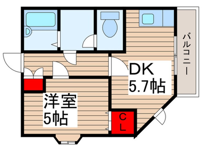 間取図 スタジオ北柏1号棟.2号棟.3号棟