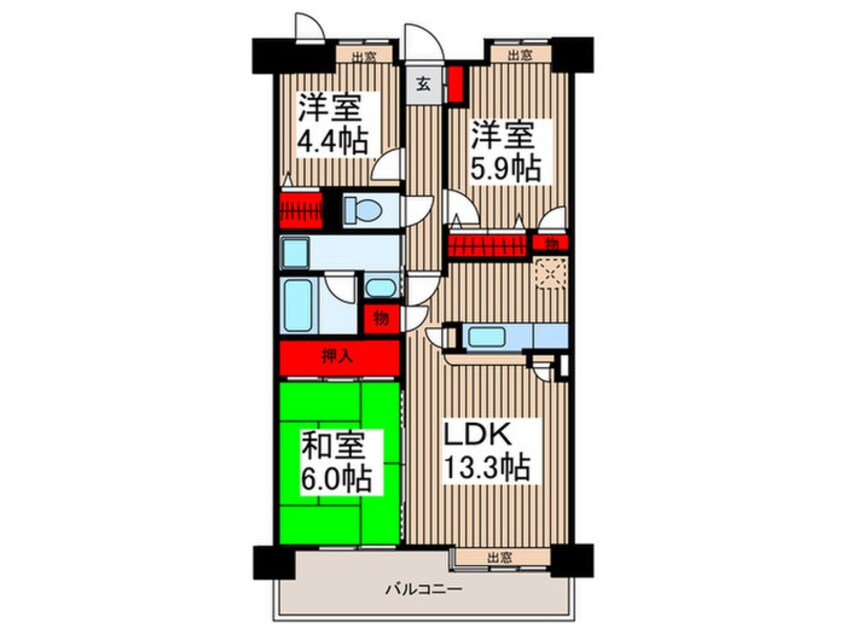 間取図 シュティ－レ　マツバラ