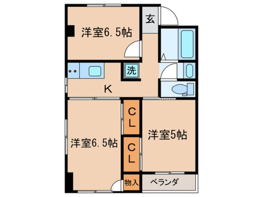 間取図 ハイツ東鶴見（210）
