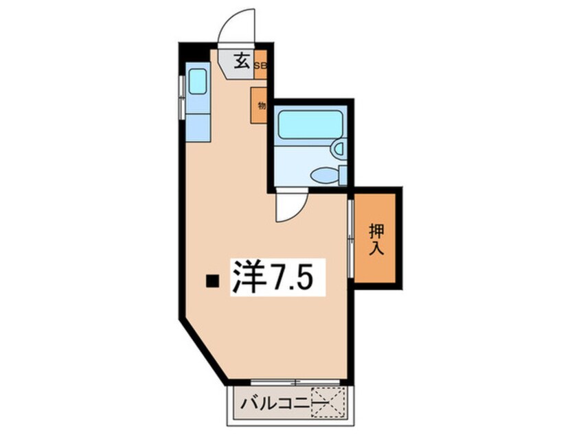 間取図 サンハイツ戸張