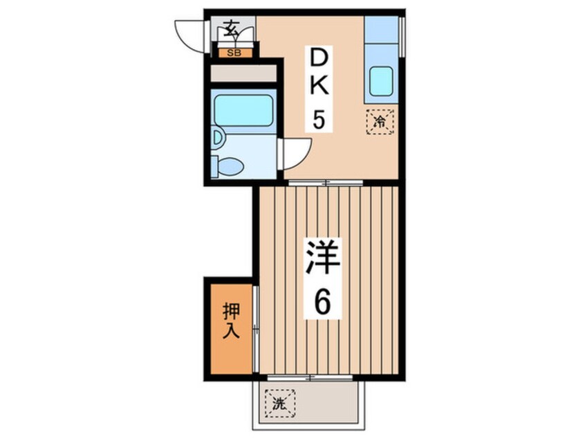 間取図 サンハイツ戸張