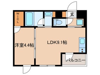 間取図 ラ・ペルラ市谷砂土原町