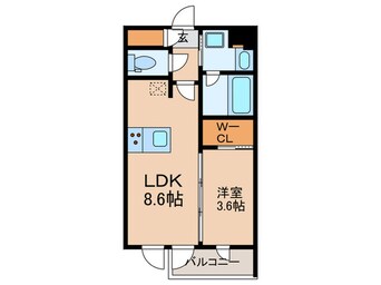 間取図 ラ・ペルラ市谷砂土原町