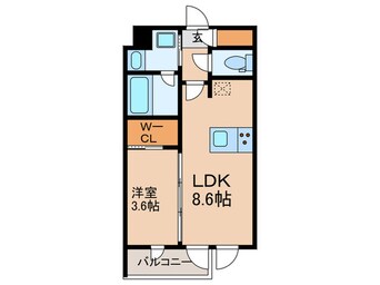 間取図 ラ・ペルラ市谷砂土原町