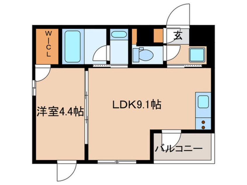 間取図 ラ・ペルラ市谷砂土原町