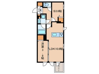 間取図 ラ・ペルラ市谷砂土原町