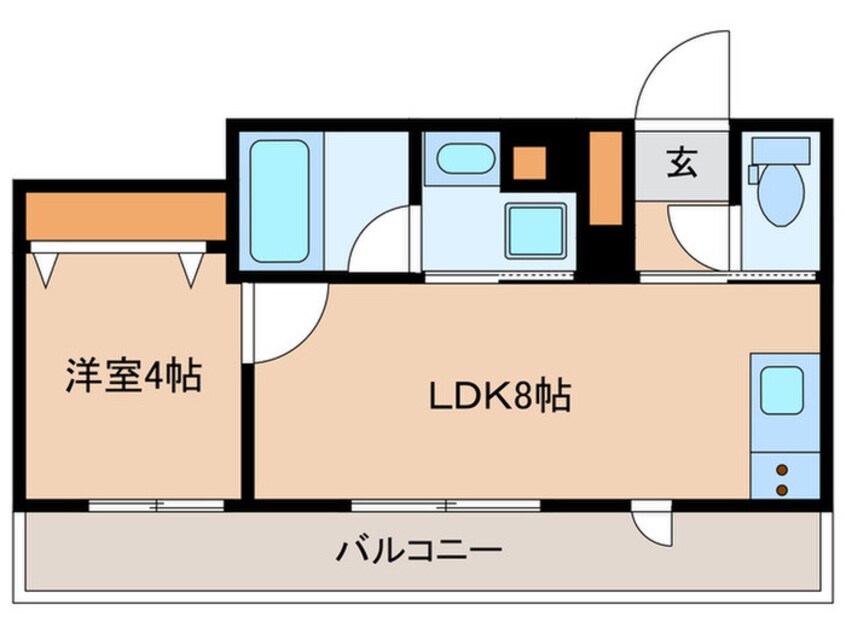 間取図 ラ・ペルラ市谷砂土原町