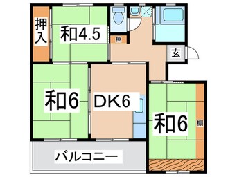 間取図 相武台団地１６０１号棟(22)