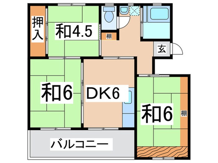 間取り図 相武台団地１６０１号棟(22)