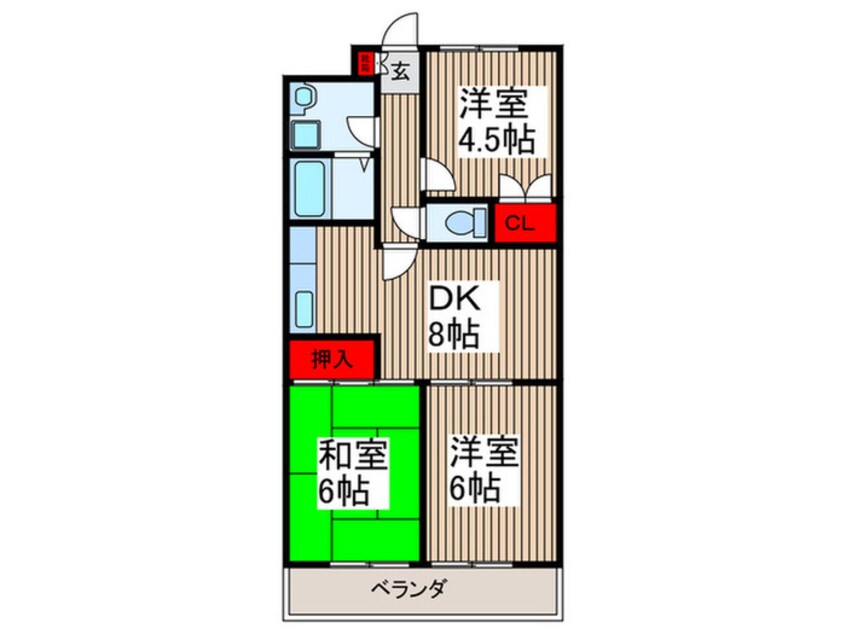 間取図 ウイン・ドミ－ル