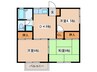 ハイツいわべ 3DKの間取り