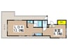 ニュー田口 1LDKの間取り