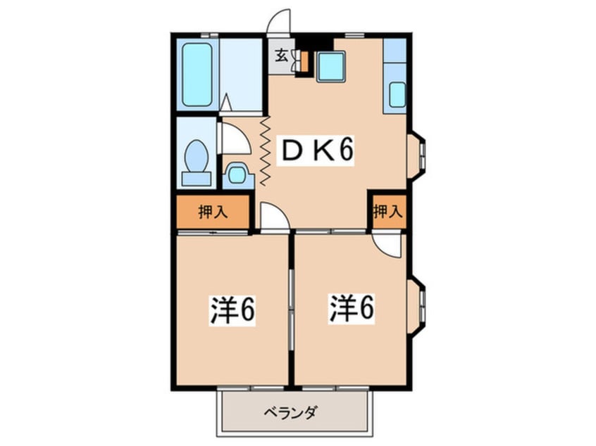 間取図 マリーノエル綾瀬Ａ